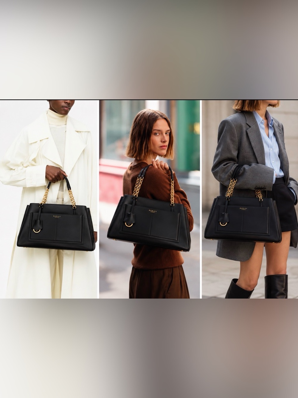 Radley London Black Leather Tote – Classic, Versatile & Beautifully Crafted